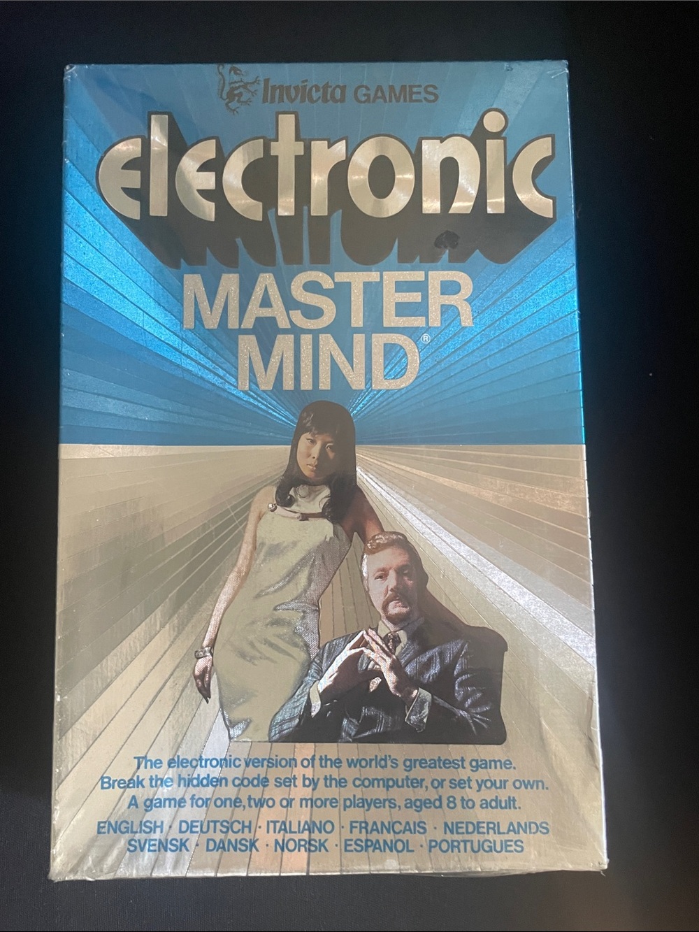 Brand-New Invicta Games Electronic Mastermind - Blue & Silver Box Shrink